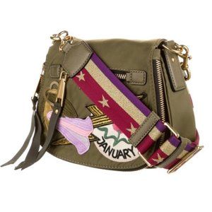 Marc Jacobs Green Patchwork Nomad Saddle Nylon Crossbody
